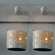 hanging heart mini tea light holder