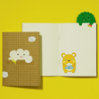 cloud - bookmark cover notebook by Noodoll