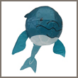 blue whale - japanese paper balloon