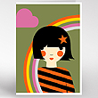 rainbow girl